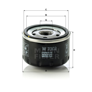 Фильтр масляный MANN-FILTER W 7003